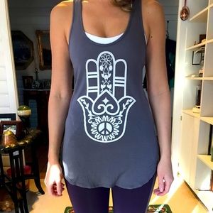 F.I.T. Grey Hamsa Tank